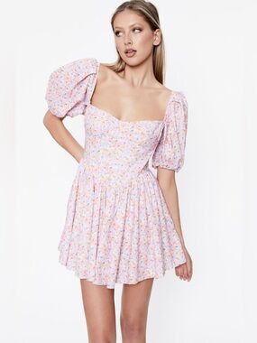 Bardot Kiah Corset Mini Dress in Spring Floral